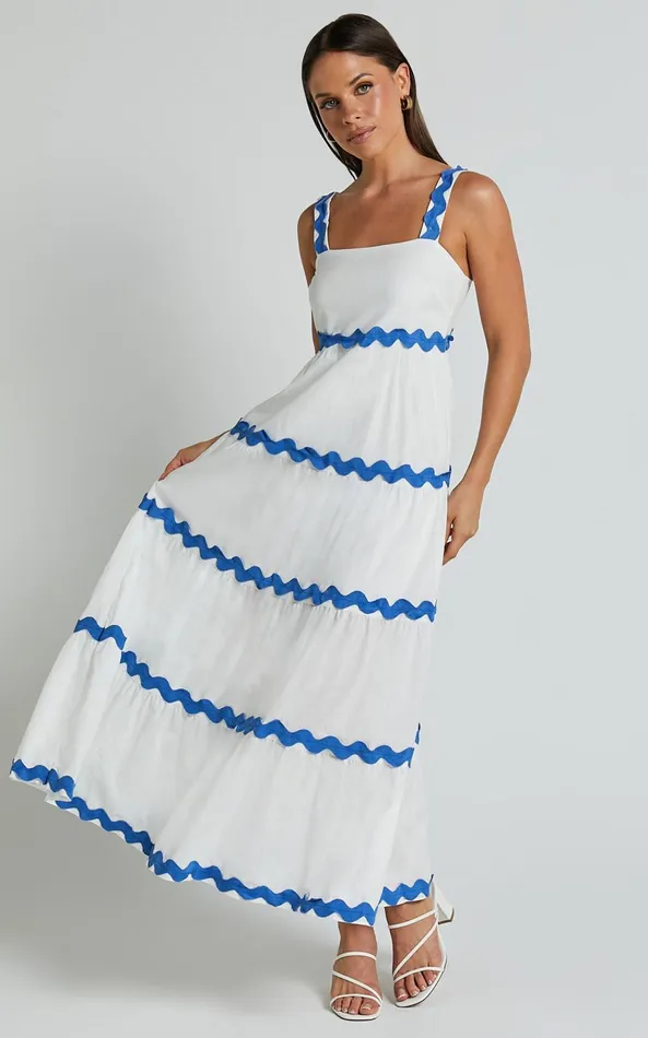 Showpo Brenda Midi Dress 8211 Sleeveless Straight Neck Wave Detail A Line Dress In White Women Dresses Showpo Brenda Midi Dress 8211 Sleeveless Straight Neck Wave Detail A Line Dress In White Women Dresses