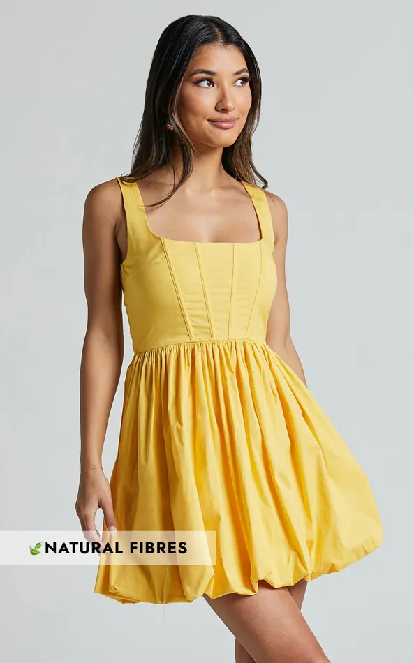 Showpo Brianda Mini Dress 8211 Corset Bodice Bubble Hem Dress In Yellow Women Dresses Showpo Brianda Mini Dress 8211 Corset Bodice Bubble Hem Dress In Yellow Women Dresses