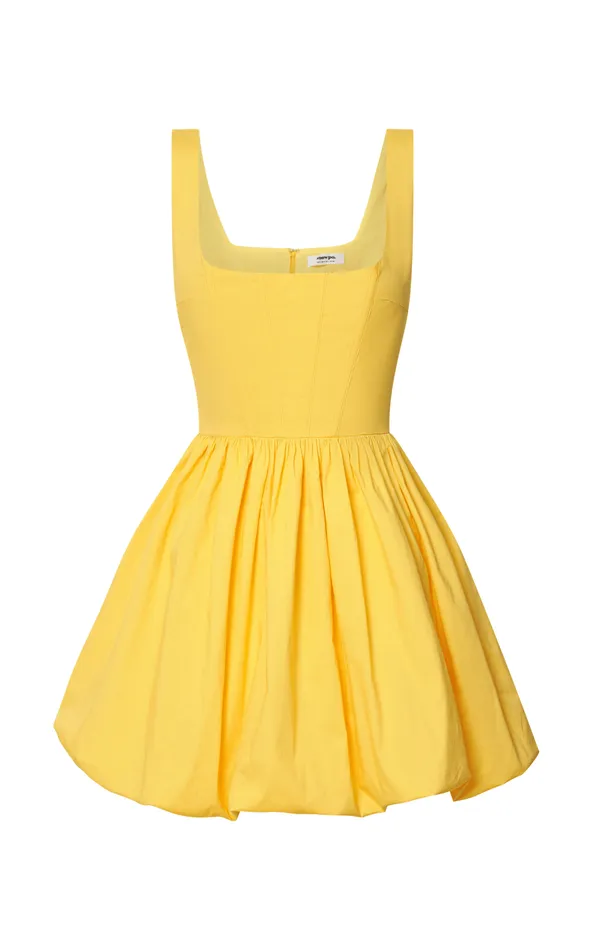 Showpo Brianda Mini Dress 8211 Corset Bodice Bubble Hem Dress In Yellow Women Dresses