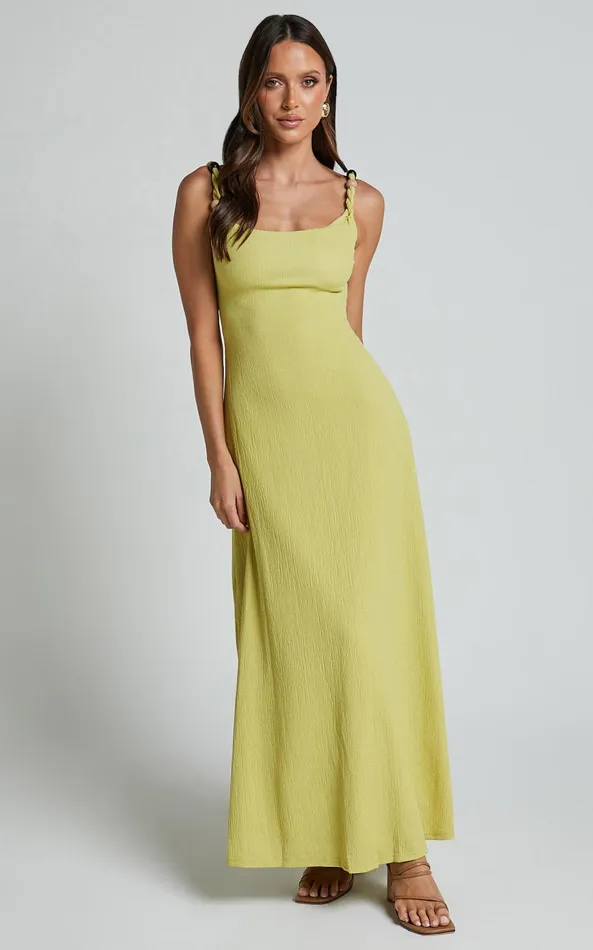 Showpo Brie Midi Dress 8211 Scoop Neck Knit Slip Dress In Chartreuse Women Dresses Showpo Brie Midi Dress 8211 Scoop Neck Knit Slip Dress In Chartreuse Women Dresses