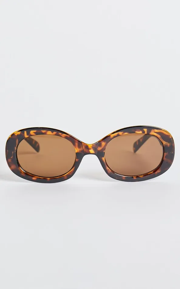 Showpo Briggs Sunglasses 8211 Circle Shape Sunglasses In Tort Women Sunglasses