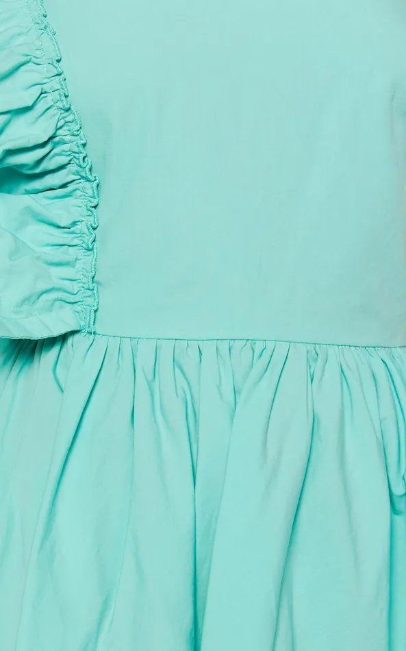 Showpo Brodie Mini Dress 8211 One Shoulder Frill Dress In Green Women Dresses