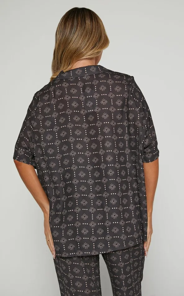 Showpo Brunita Shirt 8211 Relaxed Short Sleeve Shirt In Sol De Cruz Women Curve Clothes