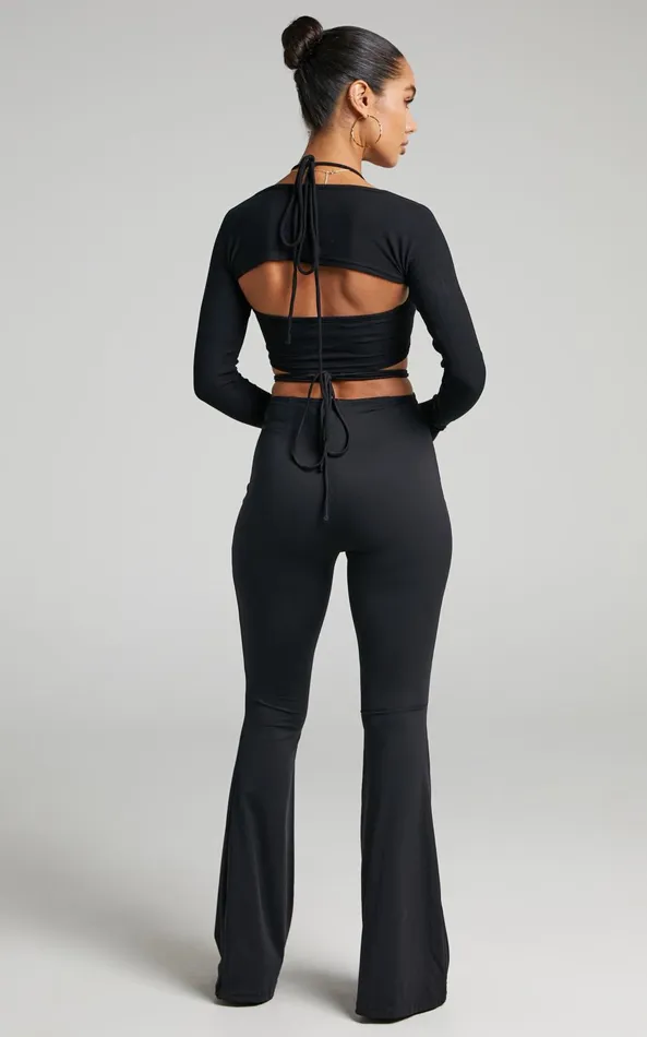 Showpo By Dyln 8211 Mid Rise Genesis Pants In Black Women Pants