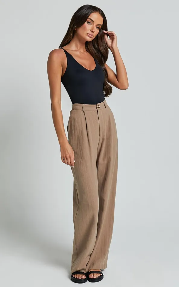 Showpo Cady Top 8211 Scoop Neck Top In Black Women Basics