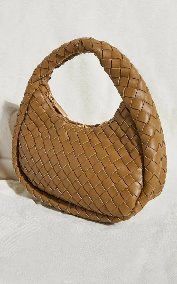 Showpo Cairo Bag 8211 Quilted Shoulder Bag In Brown Women Bags