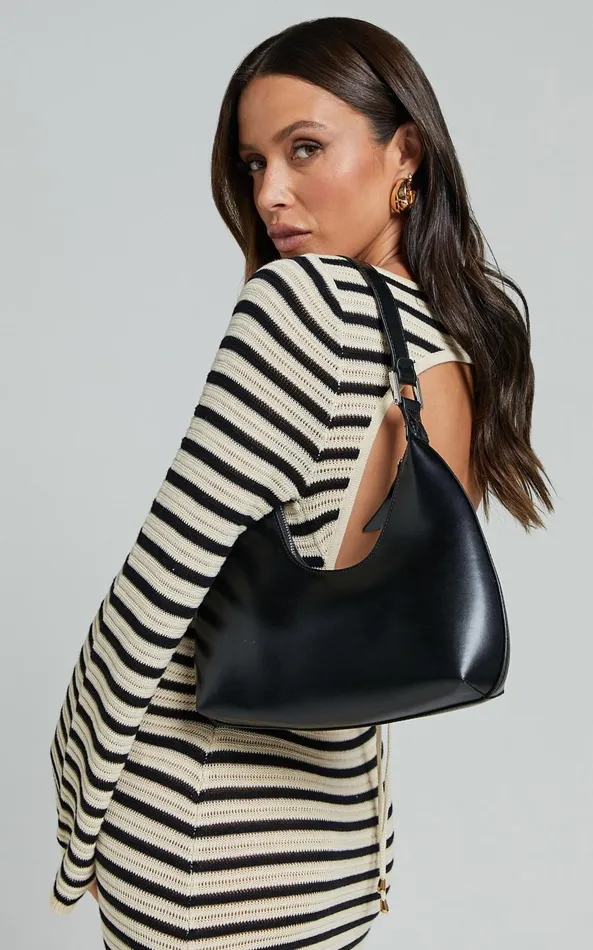 Showpo Calabasas Bag 8211 PU Shoulder Bag In Black Women Bags