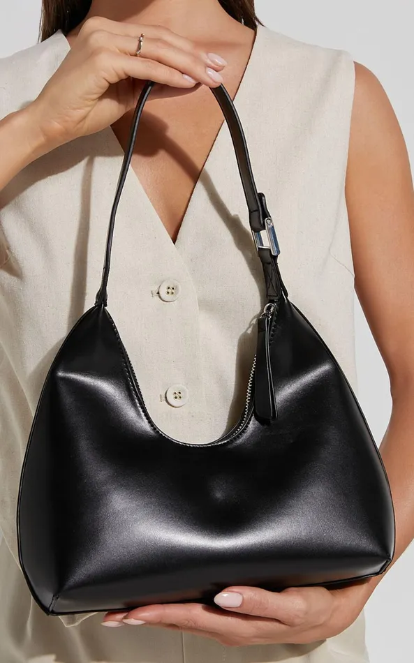 Showpo Calabasas Bag 8211 PU Shoulder Bag In Black Women Bags