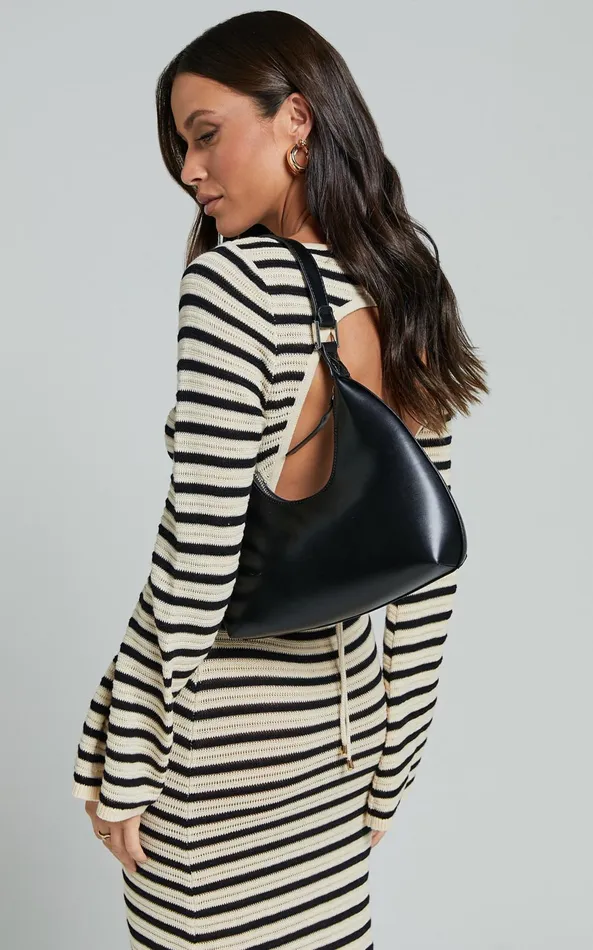 Showpo Calabasas Bag 8211 PU Shoulder Bag In Black Women Bags