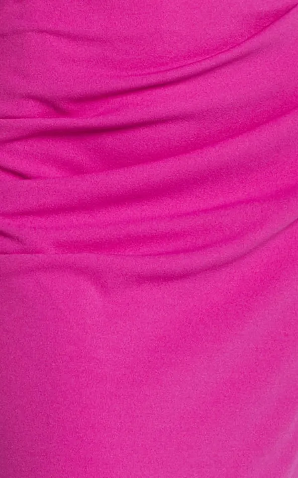 Showpo Calanthe Midi Dress 8211 Strapless Tuck Detail Dress In Orchid Women Dresses