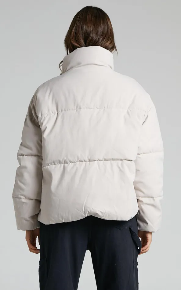 Showpo Candice Jacket 8211 Oversized Puffer Jacket In Beige Women Jackets and Coats