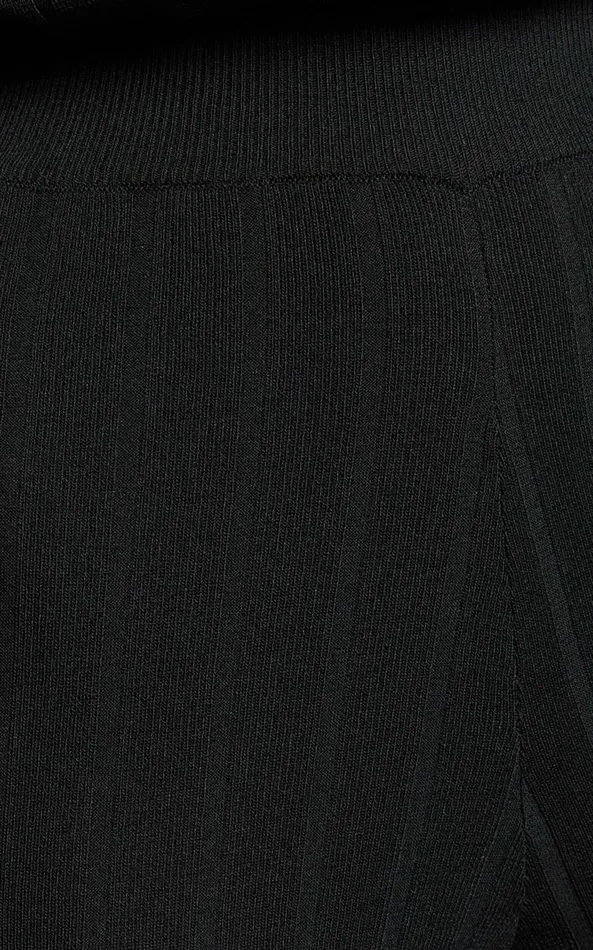 Showpo Candice Pants 8211 Knitted High Waist Pants In Black Women Pants