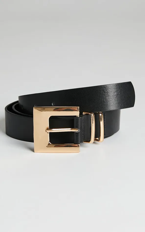 Showpo Carah Belt In Black Women Belts