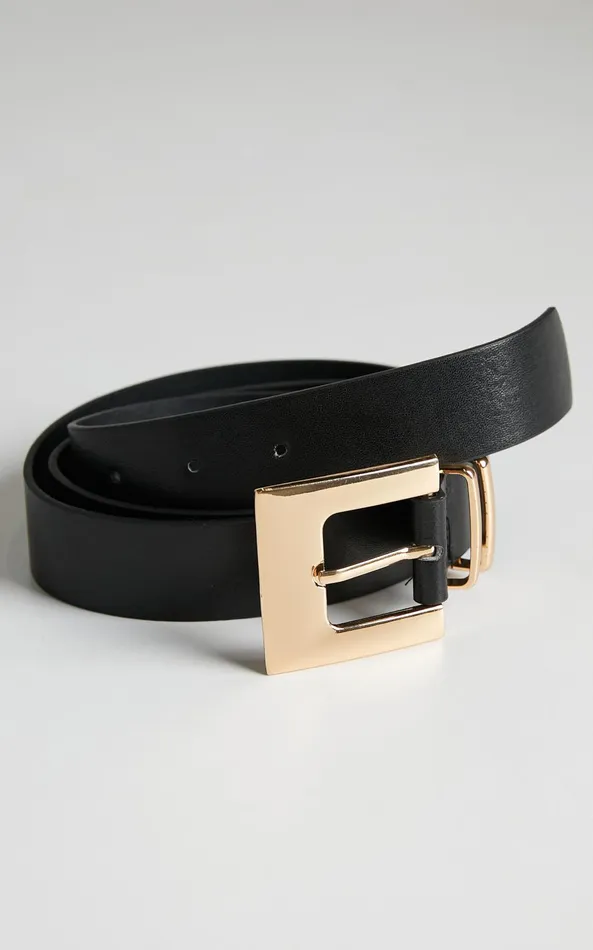 Showpo Carah Belt In Black Women Belts