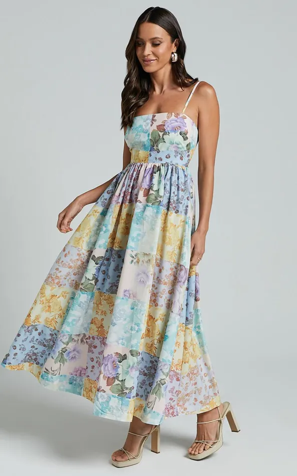 Showpo Carolynne Midi Dress 8211 Strappy Empire Waist Dress In Vintage Floral Women Dresses Showpo Carolynne Midi Dress 8211 Strappy Empire Waist Dress In Vintage Floral Women Dresses