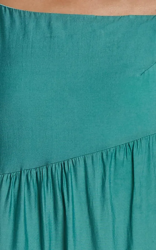 Showpo Cecila Midi Dress 8211 Straight Neckline Sleeveless Dress In Sage Women Dresses