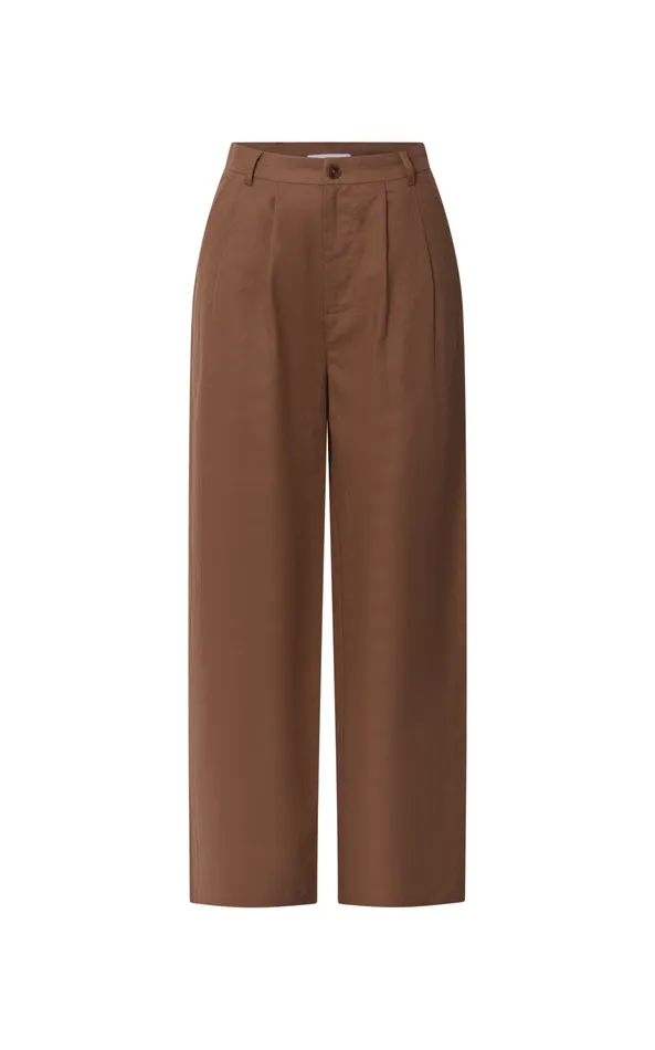 Showpo Celenia Pants 8211 High Waisted Wide Leg Pants In Tobacco Women Pants
