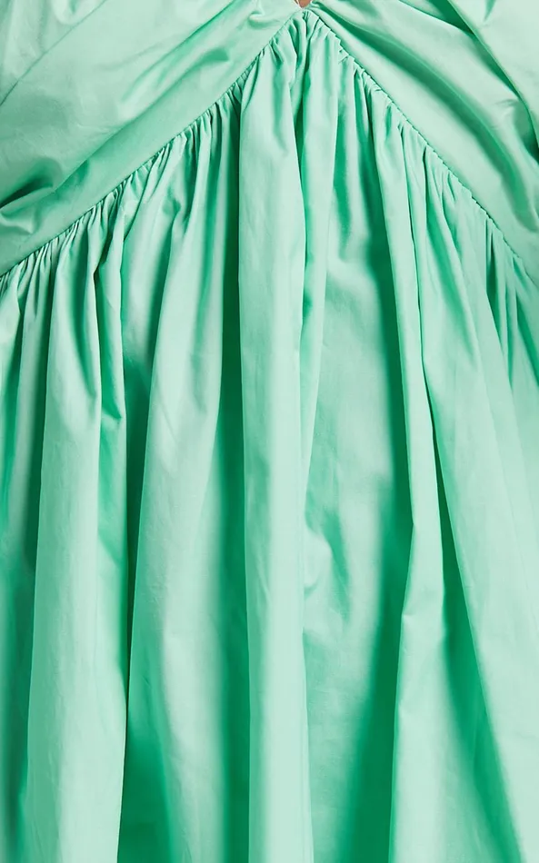Showpo Celie Mini Dress 8211 Puff Sleeve Empire Waist Dress In Mint Green Women Dresses