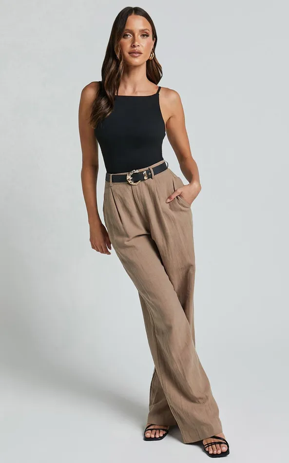 Showpo Cherita Top 8211 Boat Neck Thin Strap Cami Top In Black Women Tops