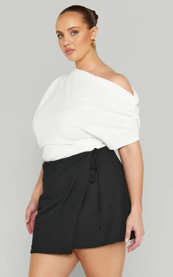 Showpo Chevy Mini Skirt 8211 Wrap Skirt In Black Women Skirts
