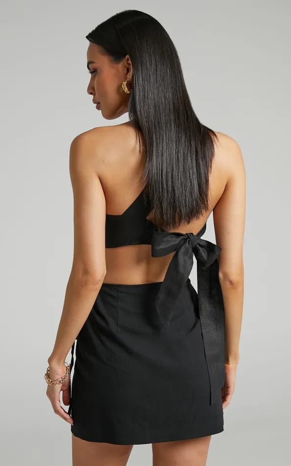 Showpo Chevy Mini Skirt 8211 Wrap Skirt In Black Women Skirts