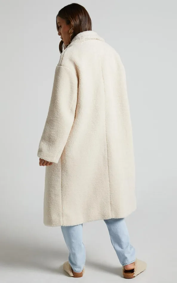 Showpo Cielito Coatigan 8211 Longline Coatigan In Cream Women Jackets and Coats