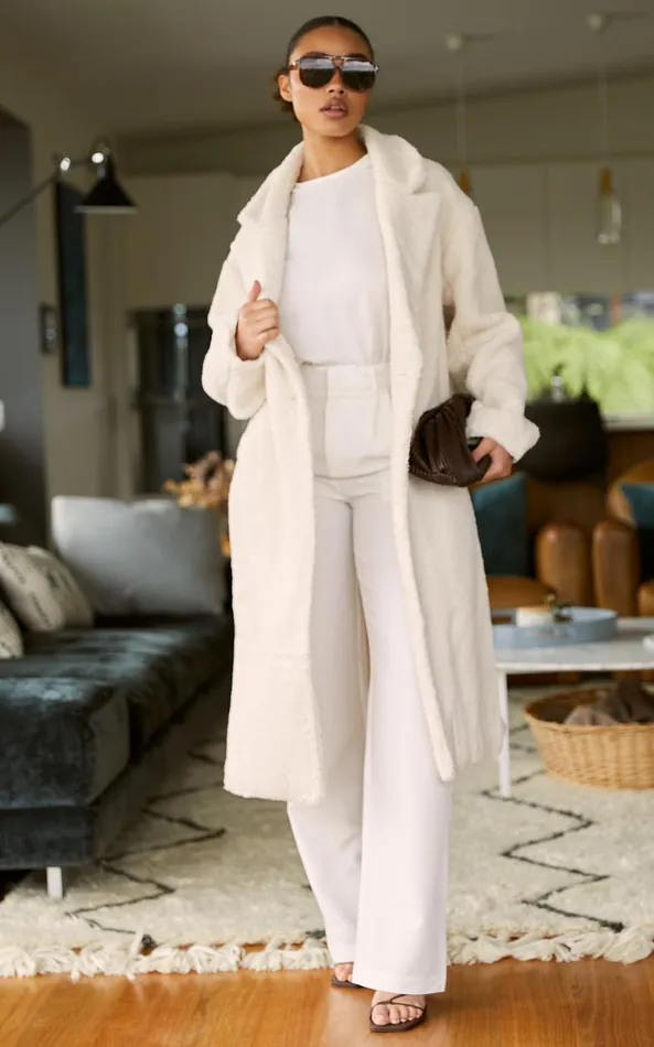 Showpo Cielito Coatigan 8211 Longline Coatigan In Cream Women Jackets and Coats