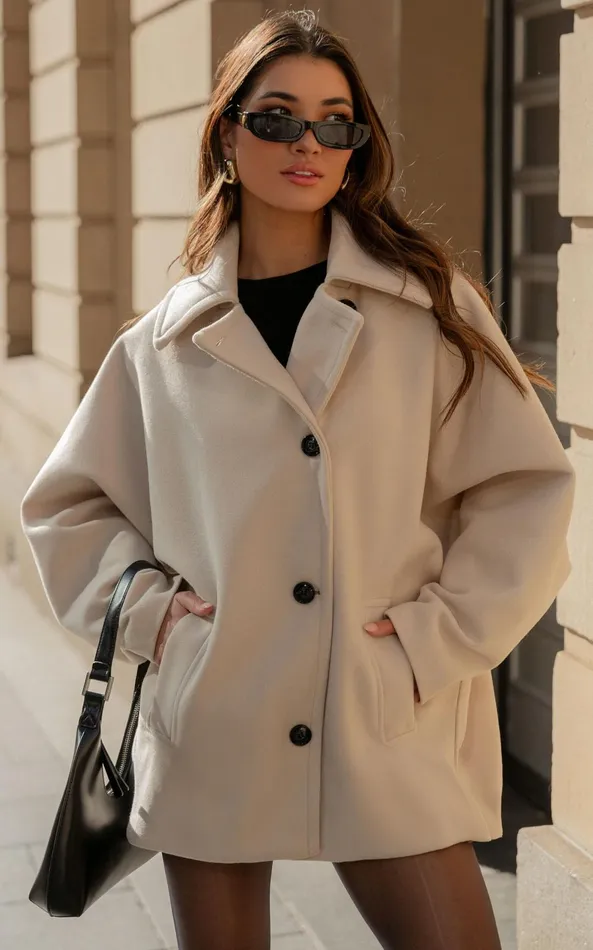Showpo Claudia Coat 8211 Triple Breasted Coat In Beige Women Jackets and Coats Showpo Claudia Coat 8211 Triple Breasted Coat In Beige Women Jackets and Coats