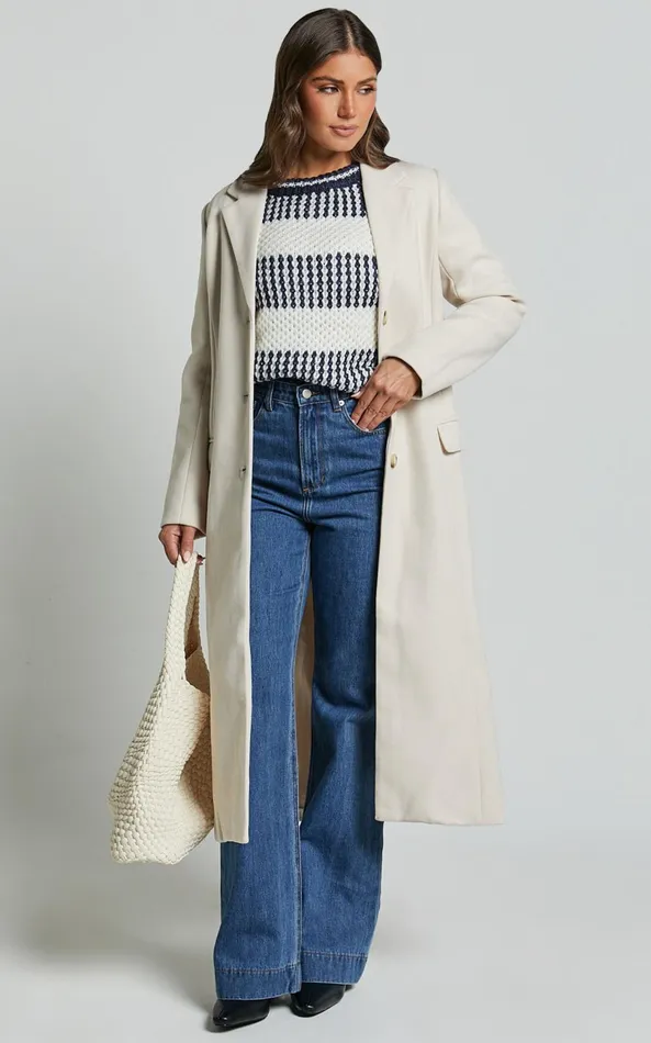 Showpo Colby Coat 8211 Tailored Longline Coat In Stone Women Jackets and Coats Showpo Colby Coat 8211 Tailored Longline Coat In Stone Women Jackets and Coats