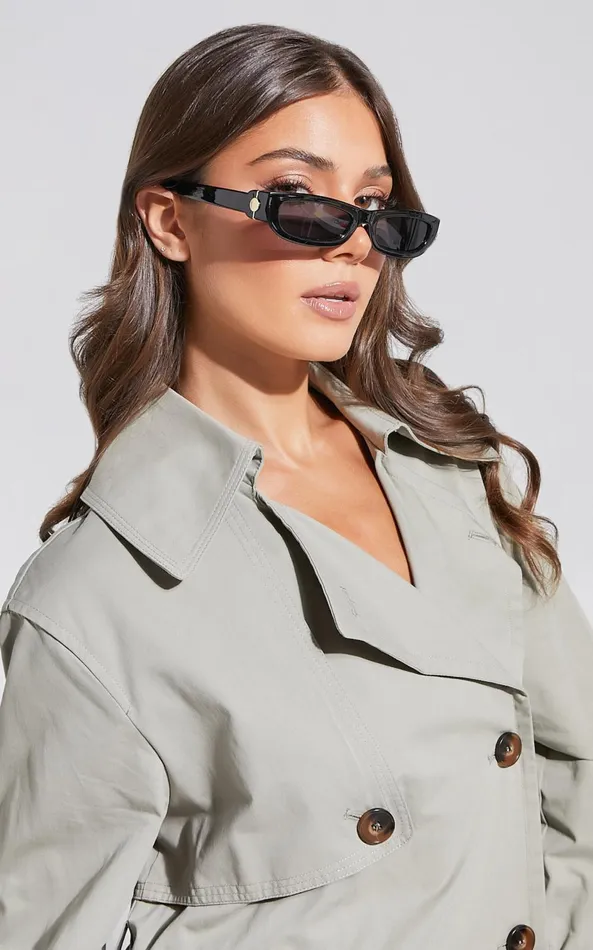 Showpo Connor Sunglasses 8211 Thin Rectangle Sunglasses In Black Women Sunglasses Showpo Connor Sunglasses 8211 Thin Rectangle Sunglasses In Black Women Sunglasses