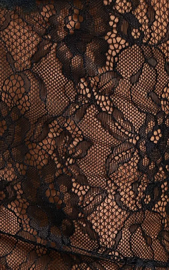 Showpo Cynthia Bodysuit 8211 Long Sleeve Lace Bodysuit In Black Women Tops