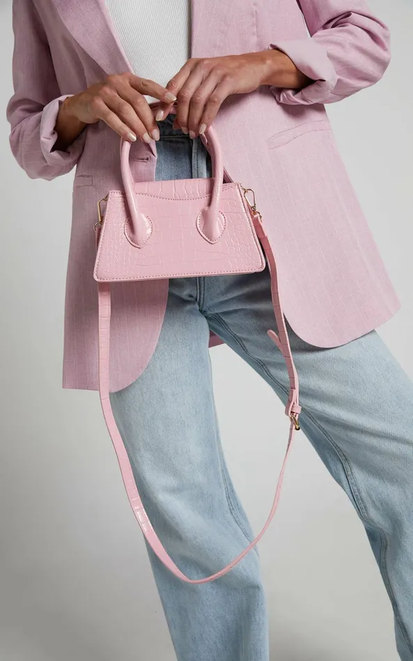 Showpo Daphne Mini Crossbody Bag In Pink Women Bags Showpo Daphne Mini Crossbody Bag In Pink Women Bags