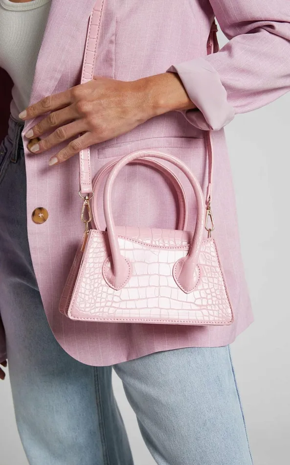 Showpo Daphne Mini Crossbody Bag In Pink Women Bags Showpo Daphne Mini Crossbody Bag In Pink Women Bags