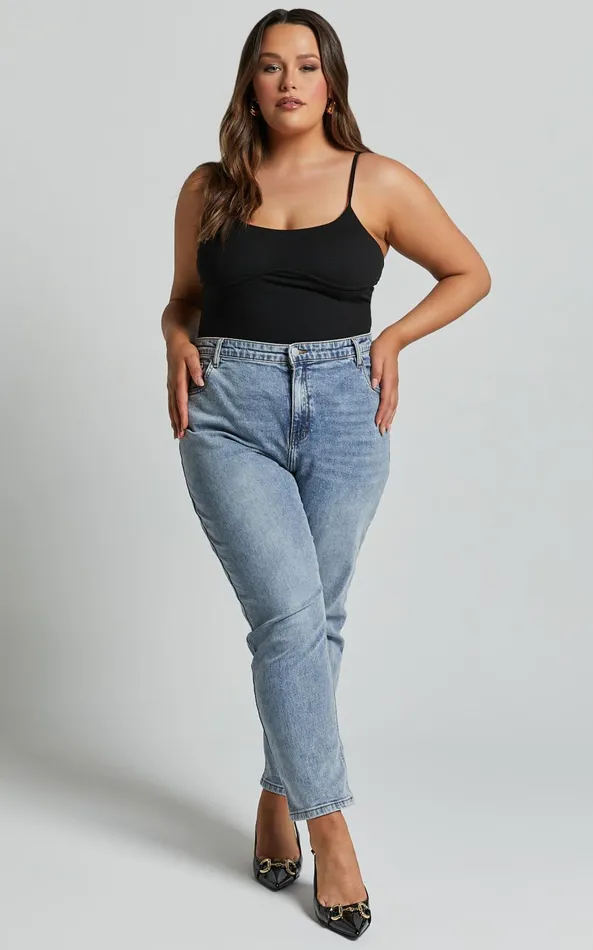 Showpo Daramie Bodysuit 8211 Underbust Detail Bodysuit In Black Women Curve Clothes