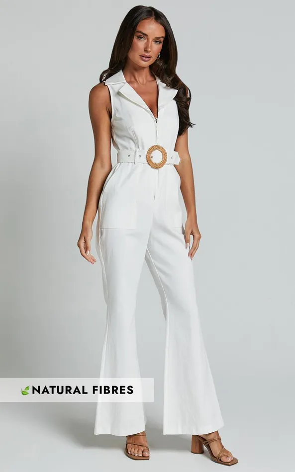 Showpo Darian Jumpsuit 8211 Collared Zip Front Belted Jumpsuit In Off White Women Jumpsuits Showpo Darian Jumpsuit 8211 Collared Zip Front Belted Jumpsuit In Off White Women Jumpsuits