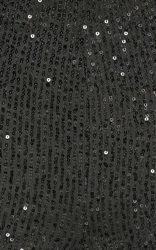 Showpo Deliza Pants 8211 Mid Waisted Sequin Flare Pants In Black Women Curve Clothes