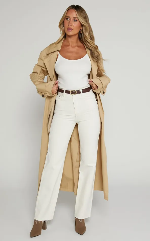 Showpo Dexter Jeans 8211 High Waisted Straight Leg Denim Jeans In Ecru Women Curve Clothes Showpo Dexter Jeans 8211 High Waisted Straight Leg Denim Jeans In Ecru Women Curve Clothes