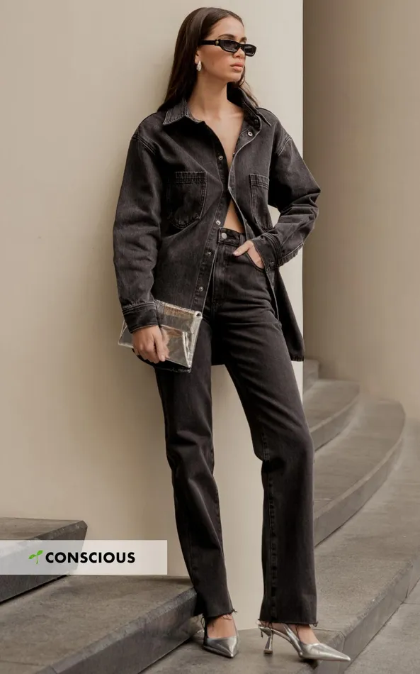 Showpo Dexter Jeans 8211 High Waisted Straight Leg Denim Jeans In Washed Black Women Curve Clothes Showpo Dexter Jeans 8211 High Waisted Straight Leg Denim Jeans In Washed Black Women Curve Clothes