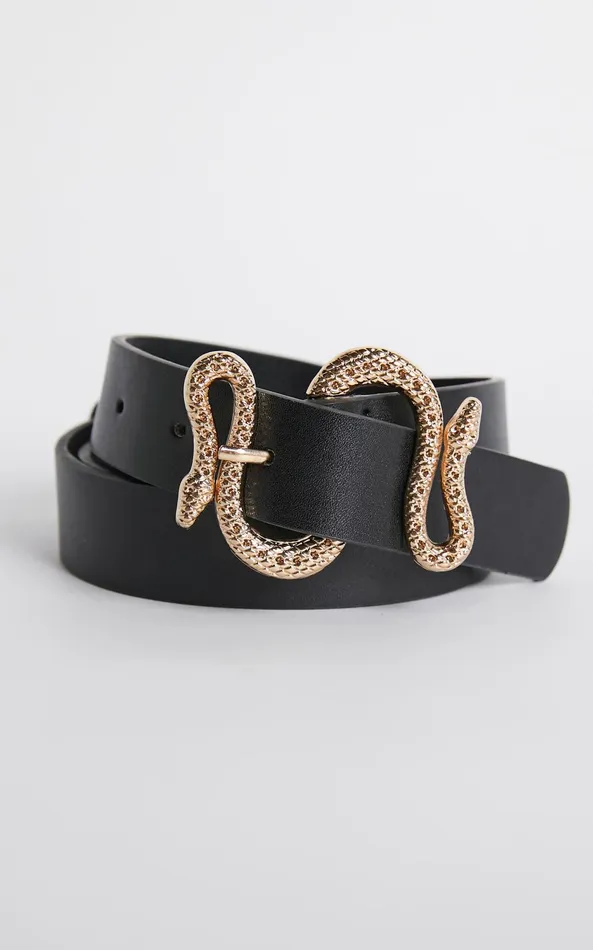Showpo Dhivine Belt In Black Women Belts