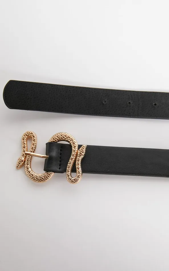 Showpo Dhivine Belt In Black Women Belts