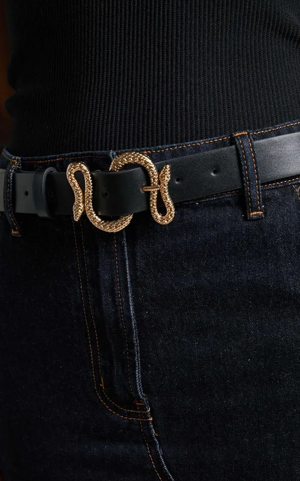 Showpo Dhivine Belt In Black Women Belts