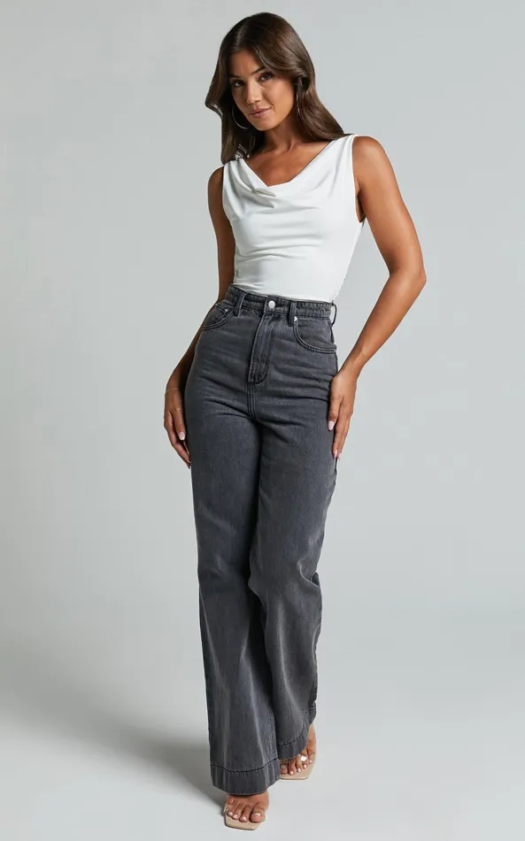 Showpo Doris Top 8211 Cowl Neck Crop Top In White Women Tops