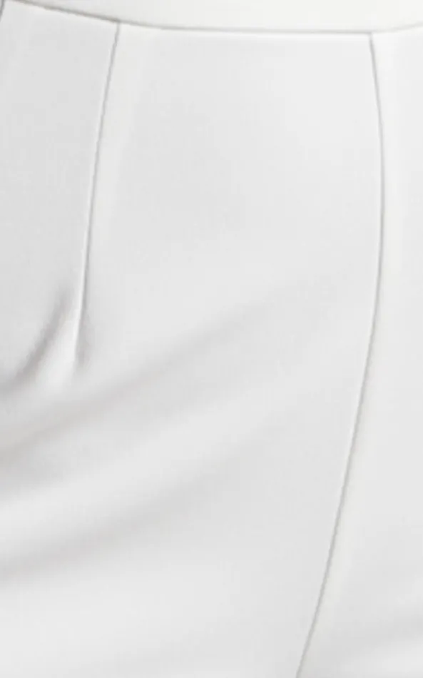 Showpo Elibeth Two Piece Set 8211 Crop Top And High Waisted Wide Leg Pants Set In White Women Curve Clothes