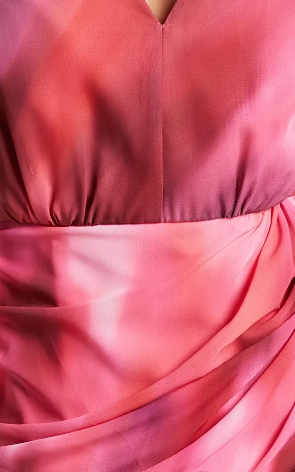 Showpo Eliza Mini Dress 8211 Bishop Sleeve Button Front Dress In Blushing Haze Women Dresses