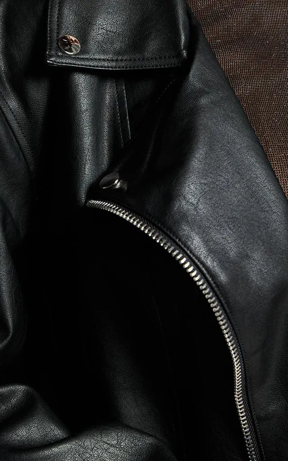 Showpo Ellery Faux Leather Jacket 8211 Faux Leather Longline Belted Biker Jacket In Black Women Jackets and Coats