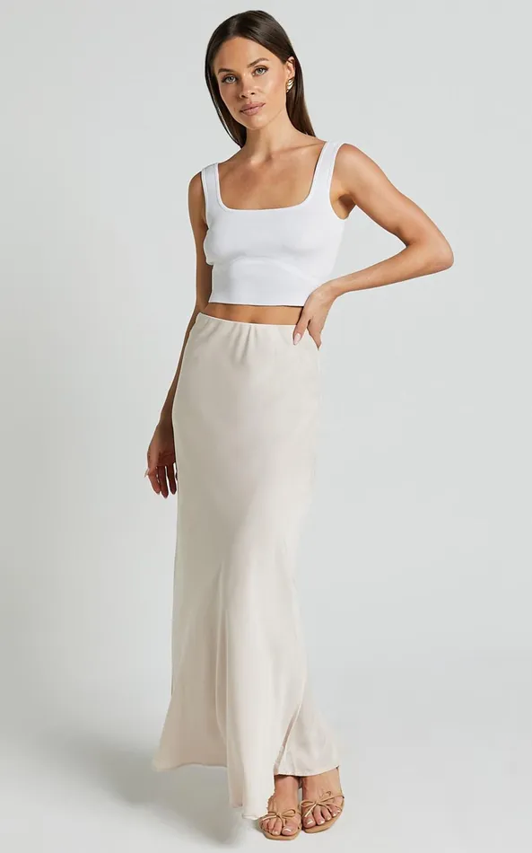 Showpo Emlei Top 8211 Square Neck Cropped Knit Top In White Women Basics
