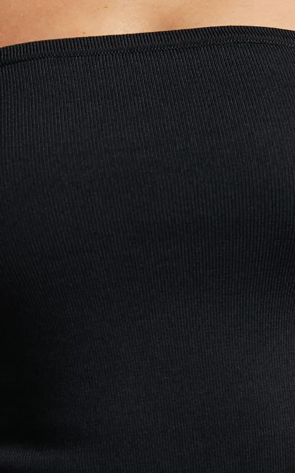 Showpo Ethan Top 8211 Strapless Knit Top In Black Women Basics