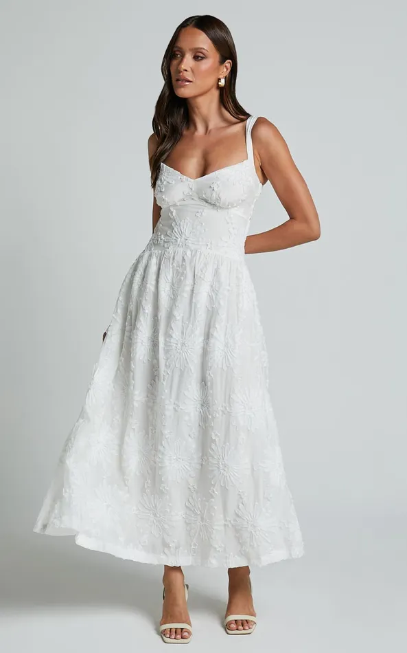 Showpo Eugene Midi Dress 8211 Wide Strap Sweetheart Bust A Line Dress In White Women Dresses Showpo Eugene Midi Dress 8211 Wide Strap Sweetheart Bust A Line Dress In White Women Dresses