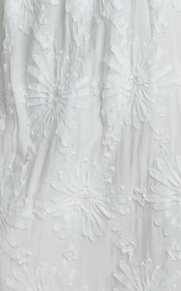 Showpo Eugene Midi Dress 8211 Wide Strap Sweetheart Bust A Line Dress In White Women Dresses