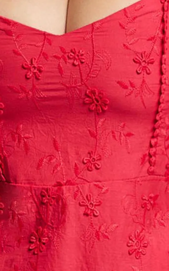 Showpo Fancy A Spritz Mini Dress 8211 Square Neck Dress In Red Women Dresses